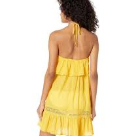 Kate Spade Golden Yellow Halter Dress Size M - Picture 10 of 10